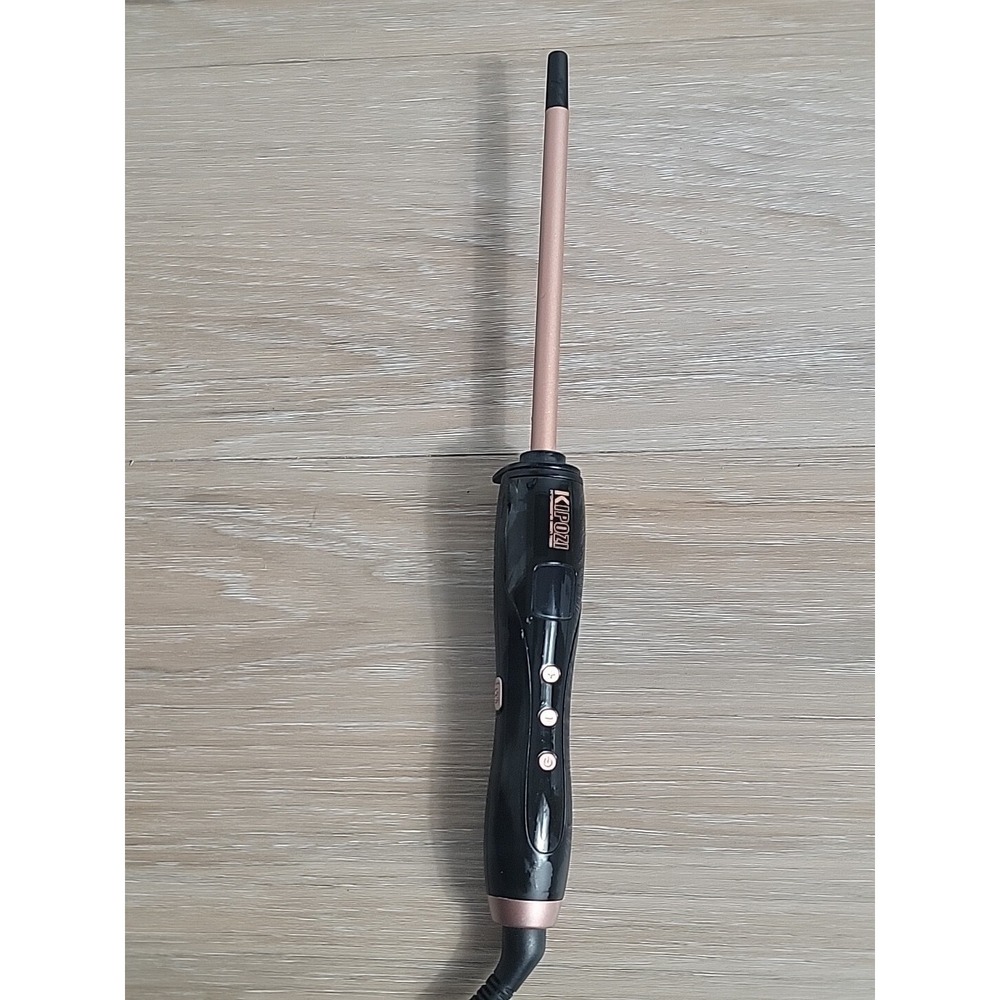KIPOZI Thin Curling Wand Curler Adjustable Digital LCD *TESTED*
